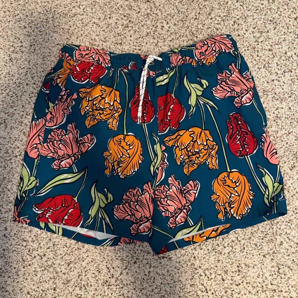George Men's Floral Swim Trunks